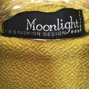MOONLIGHT Y & S Fashion Design "All" Sized Neon Swing Vest W/Large Black Buttons